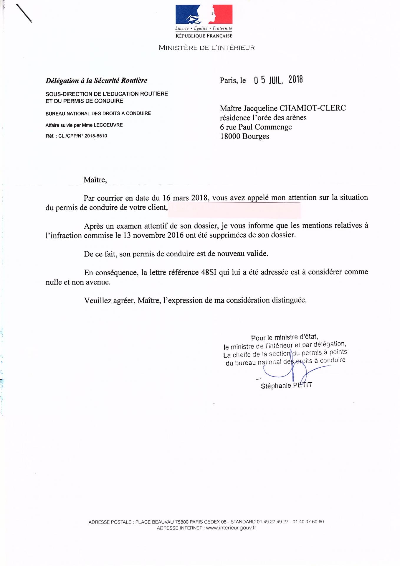 Courrier ministere de l interieur 05072018